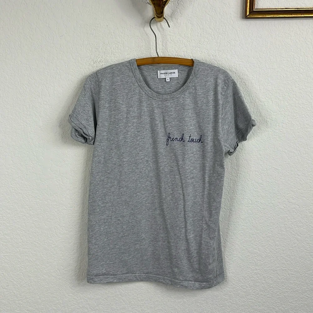 Maison Labiche French Touch Organic Cotton T-shirt Embroidered - Picture 2 of 8